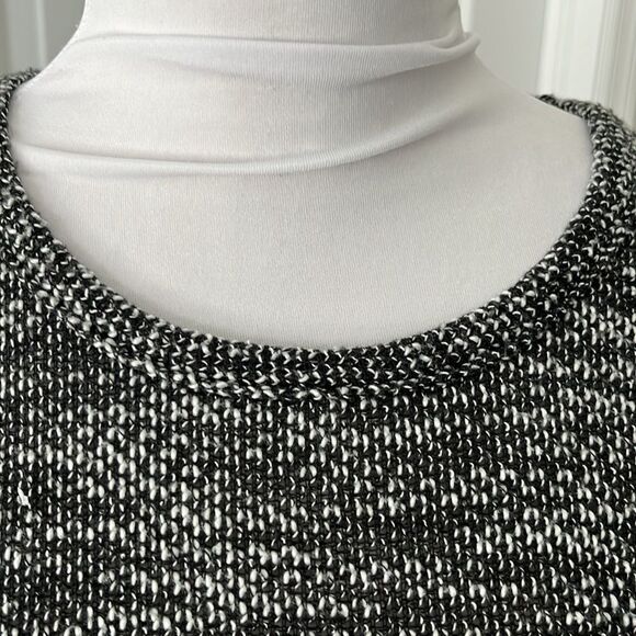 Lucky Brand Denim Co Black /White Sweater with  Black Fabric VTG - Picture 7 of 10